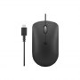 Lenovo | Compact Mouse | 400 | Wired | USB-C | Raven black - 3